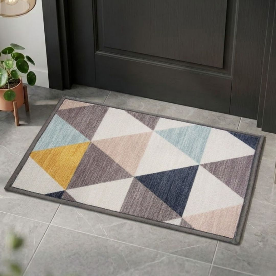 Angel Yellow Premium Anti Slip Printed Door Mat by Athom Living - Athom Living