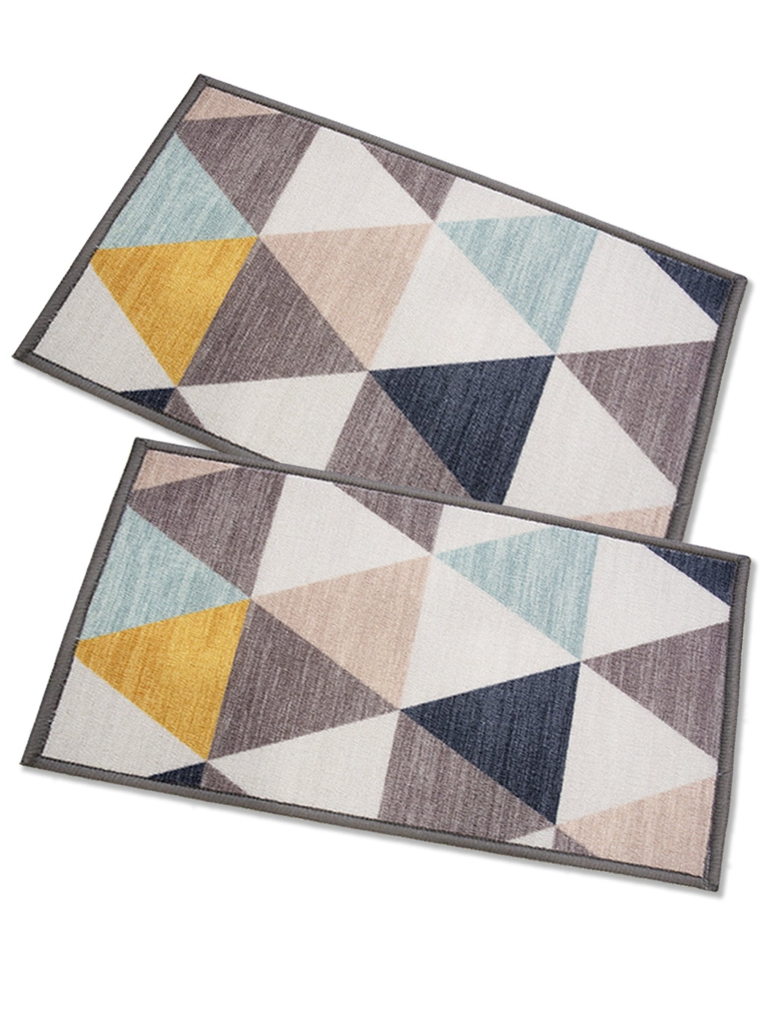 Angel Yellow Premium Anti Slip Printed Door Mat Pack of 2 by Athom Living - Athom Living