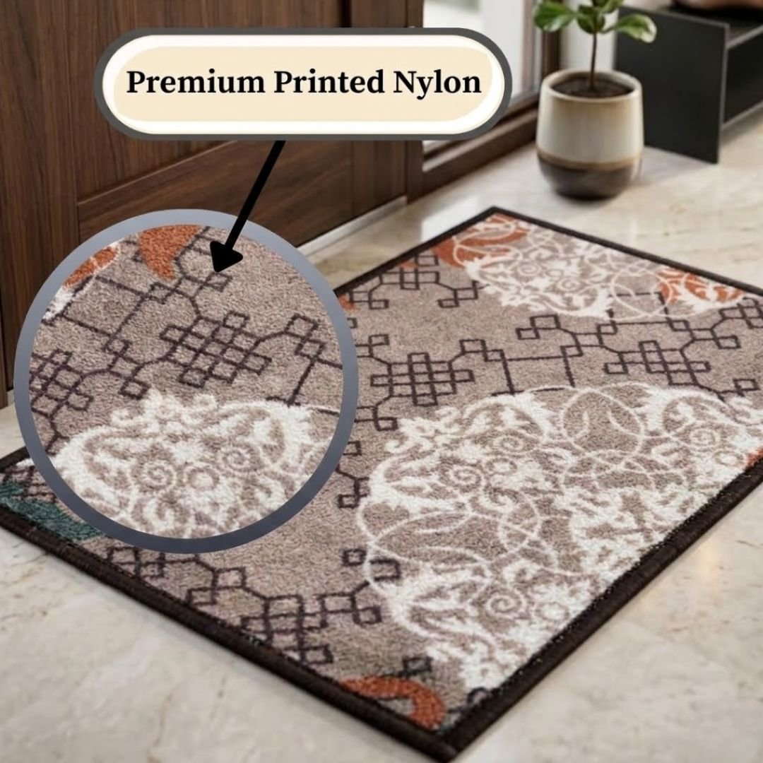 Aristrocrat Premium Anti Slip Printed Door Mat Pack of 3 by Athom Living - Athom Living