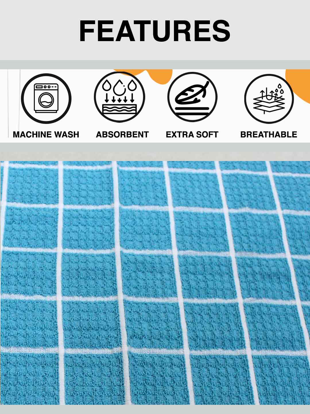 Athom Living Cotton Soft Hand Towel Set, Super Absorbent & Quick Dry 40x60 cm Pack of 12 - Athom Living