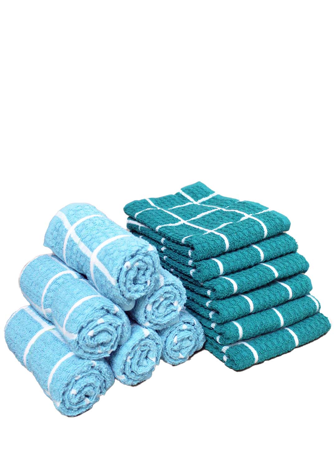 Athom Living Cotton Soft Hand Towel Set, Super Absorbent & Quick Dry 40x60 cm Pack of 12 - Athom Living