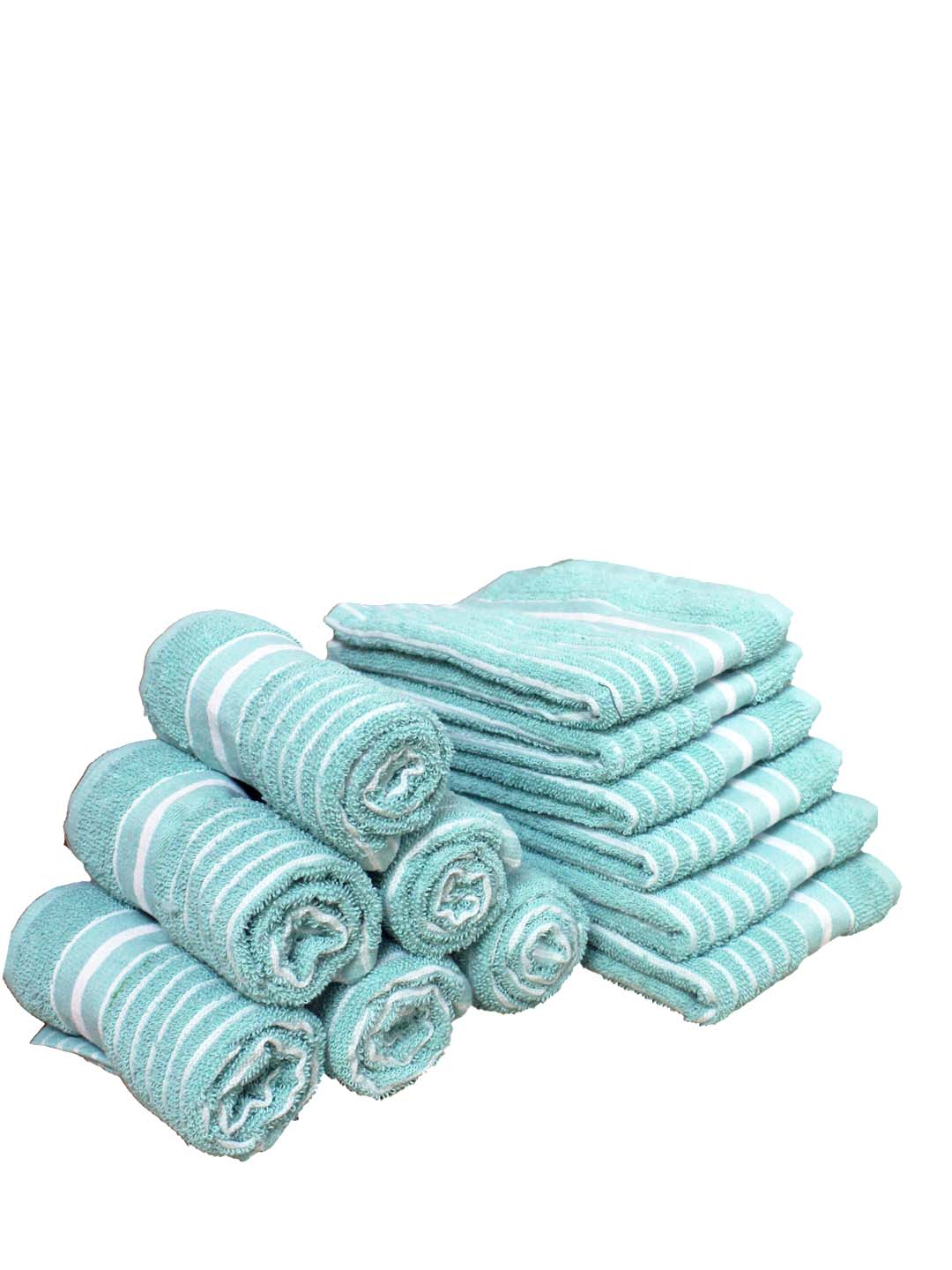 Athom Living Cotton Soft Hand Towel Set, Super Absorbent & Quick Dry 40x60 cm Pack of 12 - Athom Living