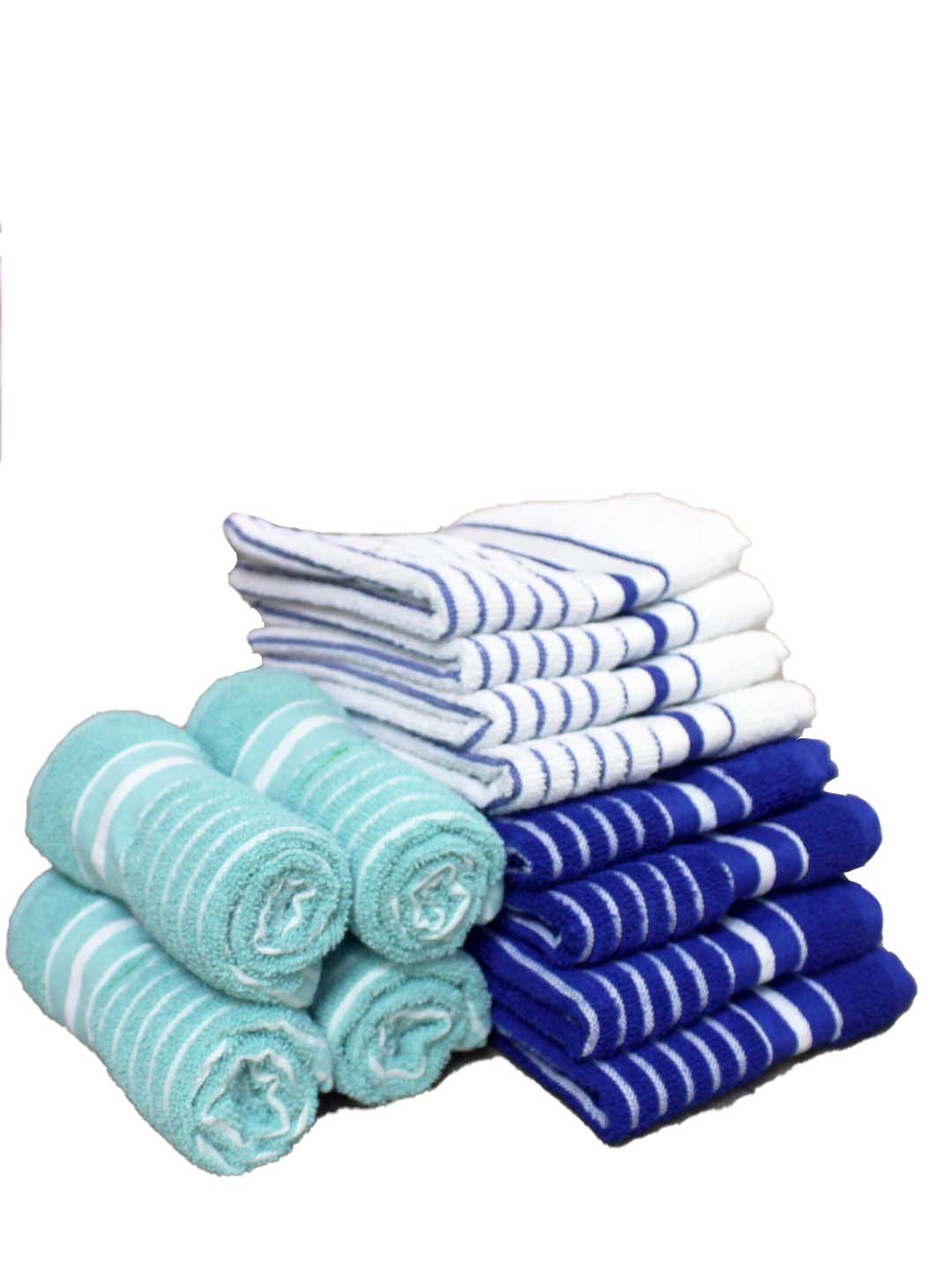 Athom Living Cotton Soft Hand Towel Set, Super Absorbent & Quick Dry 40x60 cm Pack of 12 - Athom Living