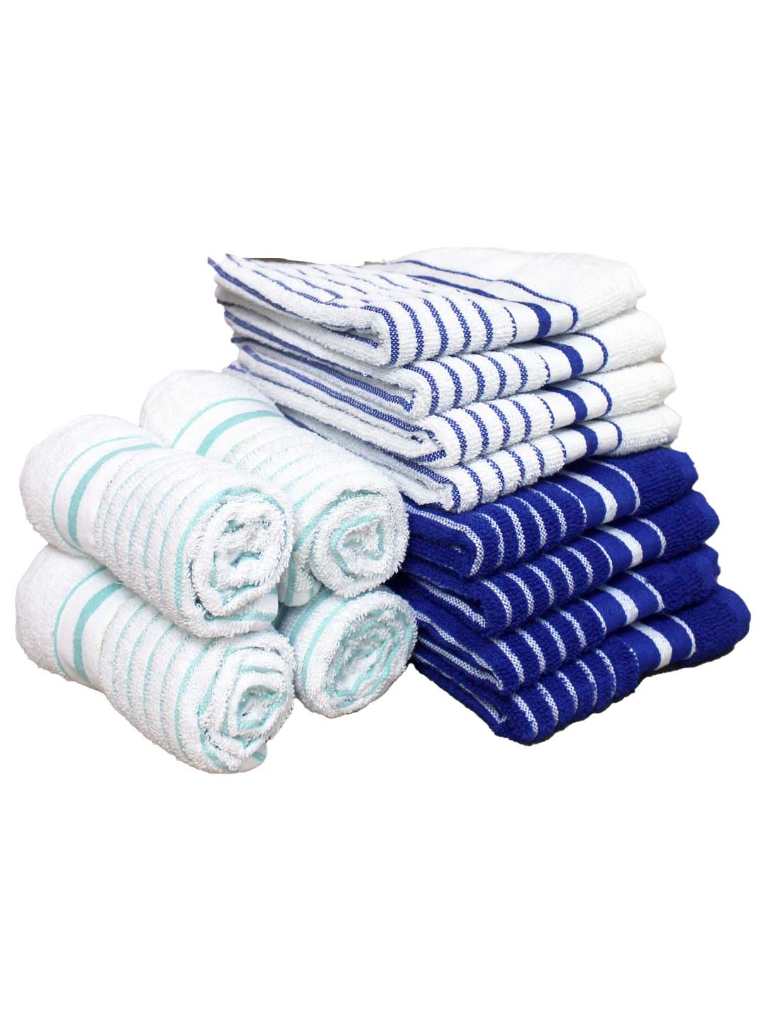 Athom Living Cotton Soft Hand Towel Set, Super Absorbent & Quick Dry 40x60 cm Pack of 12 - Athom Living