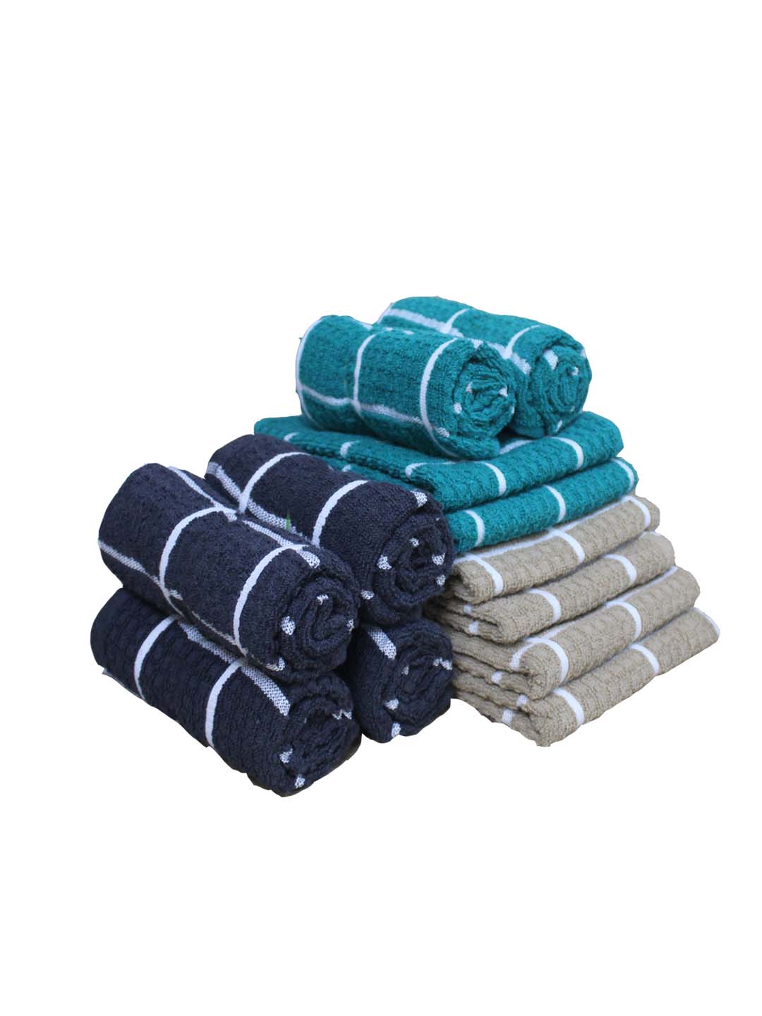 Athom Living Cotton Soft Hand Towel Set, Super Absorbent & Quick Dry 40x60 cm Pack of 12 - Athom Living