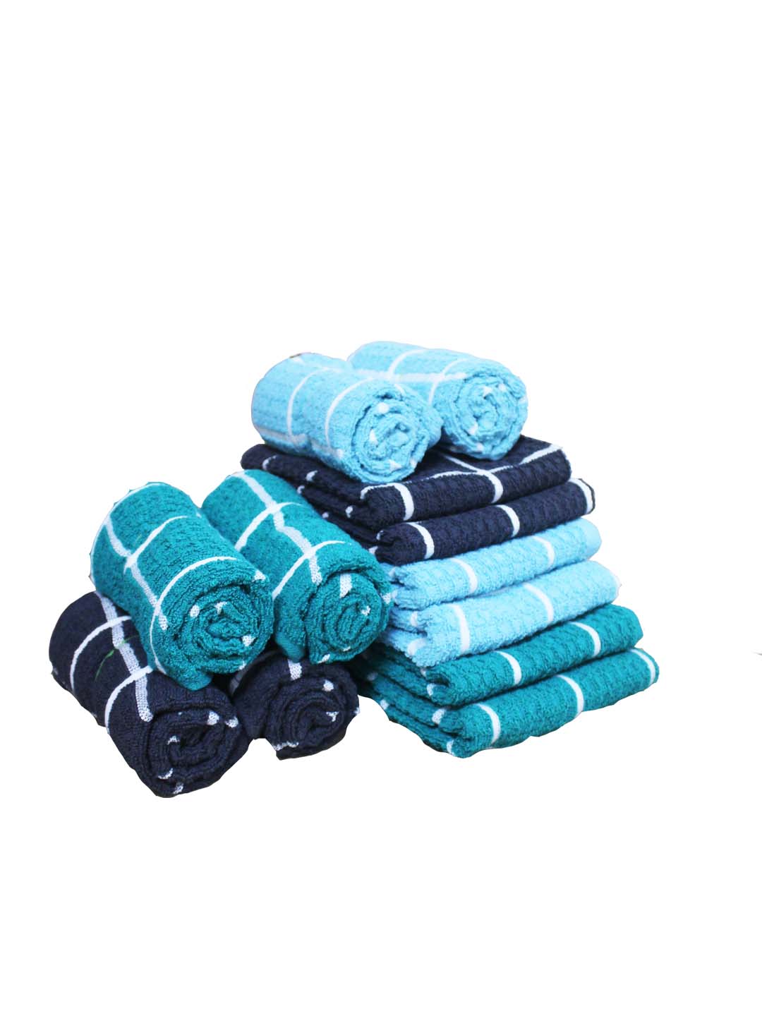 Athom Living Cotton Soft Hand Towel Set, Super Absorbent & Quick Dry 40x60 cm Pack of 12 - Athom Living