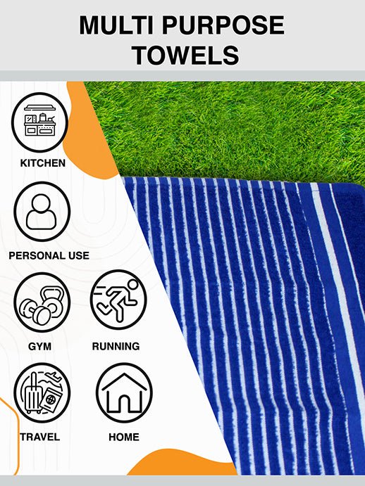 Athom Living Cotton Soft Hand Towel Set, Super Absorbent & Quick Dry 40x60 cm Pack of 12 - Athom Living