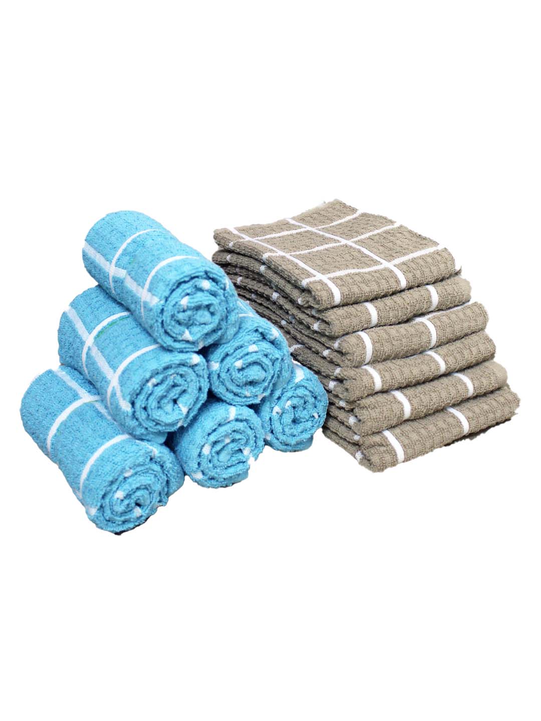 Athom Living Cotton Soft Hand Towel Set, Super Absorbent & Quick Dry 40x60 cm Pack of 12 - Athom Living