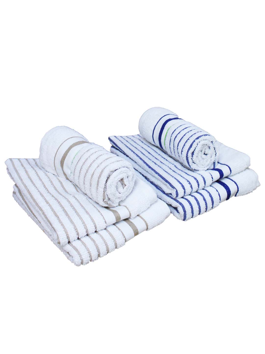 Athom Living Cotton Soft Hand Towel Set, Super Absorbent & Quick Dry 40x60 cm Pack of 6 - Athom Living