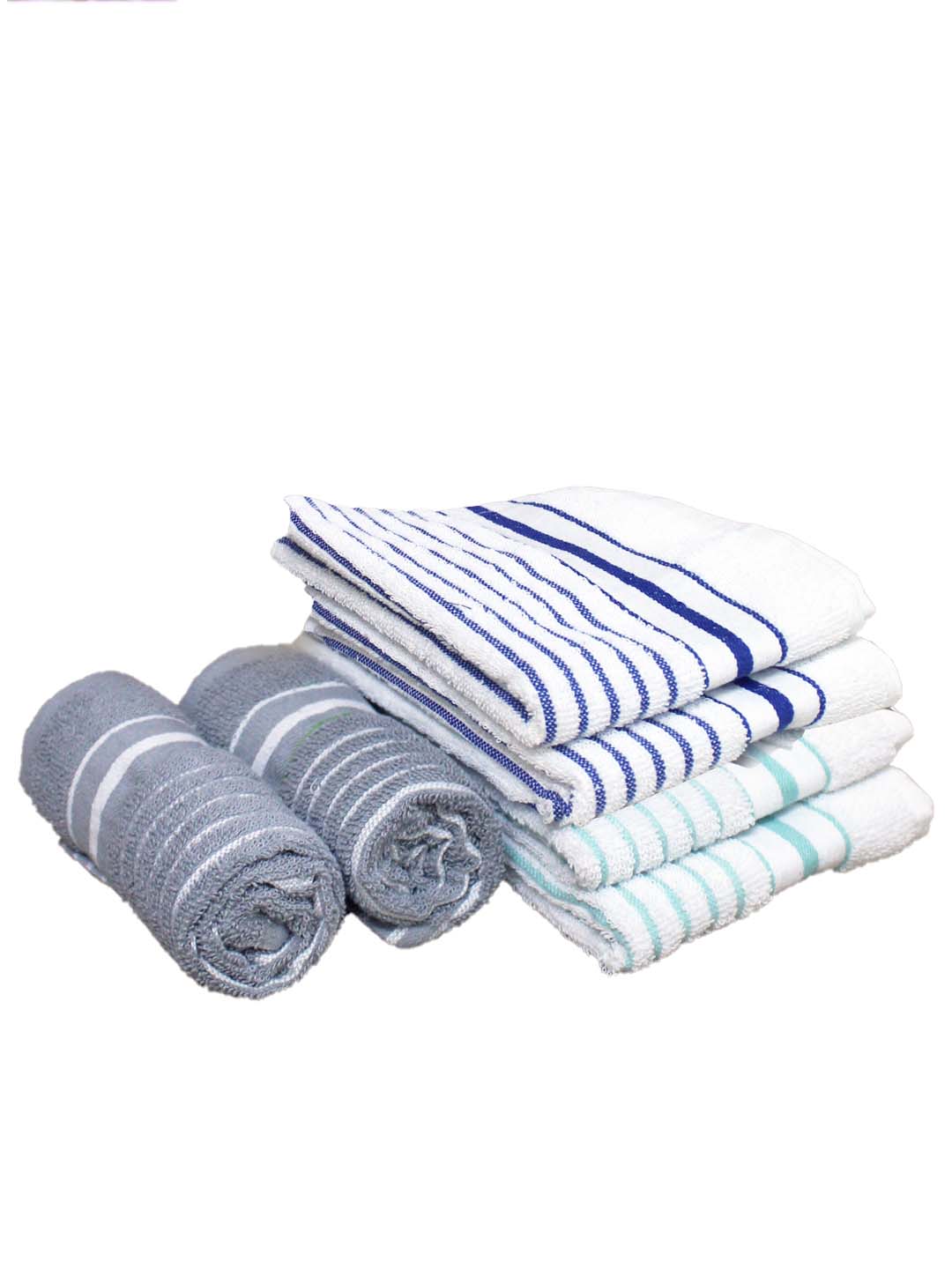 Athom Living Cotton Soft Hand Towel Set, Super Absorbent & Quick Dry 40x60 cm Pack of 6 - Athom Living