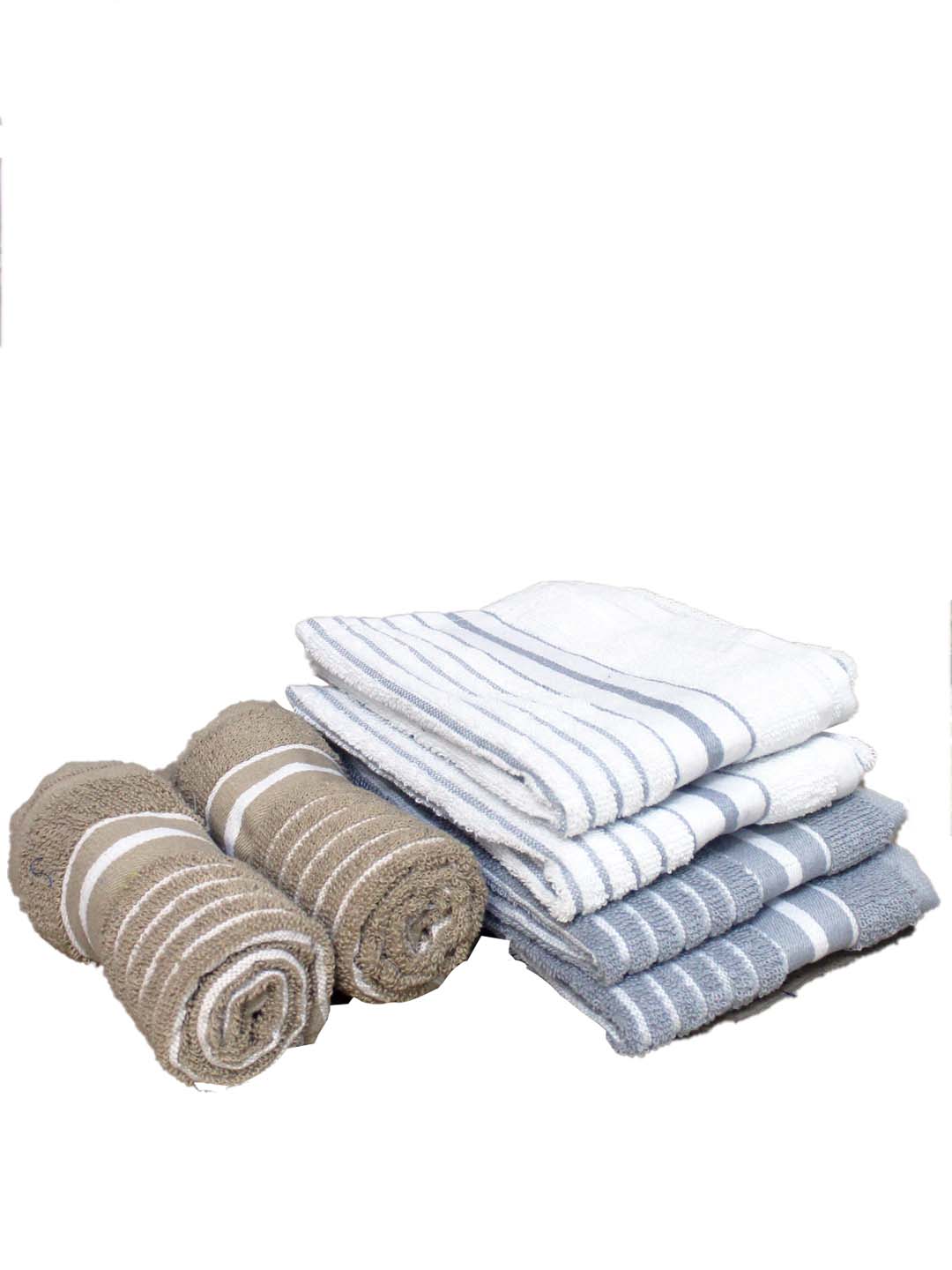 Athom Living Cotton Soft Hand Towel Set, Super Absorbent & Quick Dry 40x60 cm Pack of 6 - Athom Living