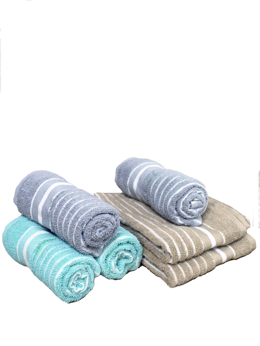 Athom Living Cotton Soft Hand Towel Set, Super Absorbent & Quick Dry 40x60 cm Pack of 6 - Athom Living