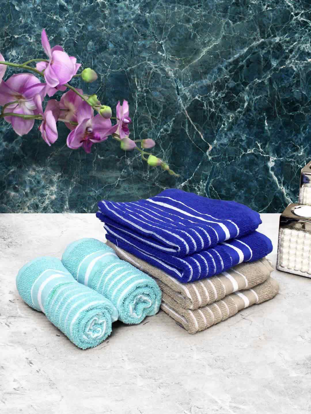 Athom Living Cotton Soft Hand Towel Set, Super Absorbent & Quick Dry 40x60 cm Pack of 6 - Athom Living
