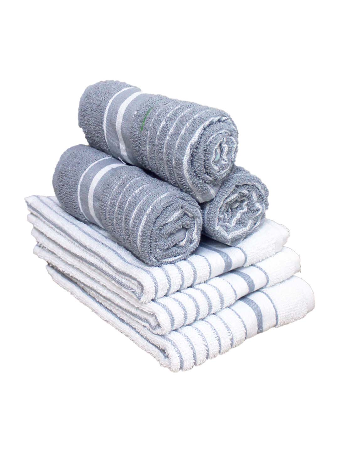 Athom Living Cotton Soft Hand Towel Set, Super Absorbent & Quick Dry 40x60 cm Pack of 6 - Athom Living
