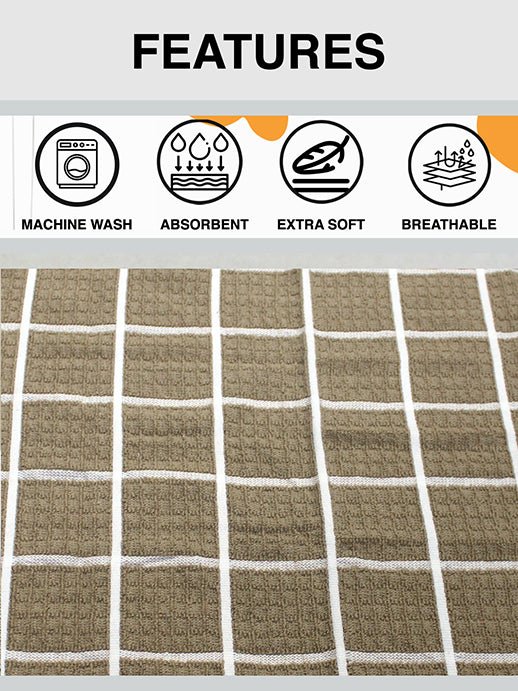 Athom Living Cotton Soft Hand Towel Set, Super Absorbent & Quick Dry 40x60 cm Pack of 6 - Athom Living