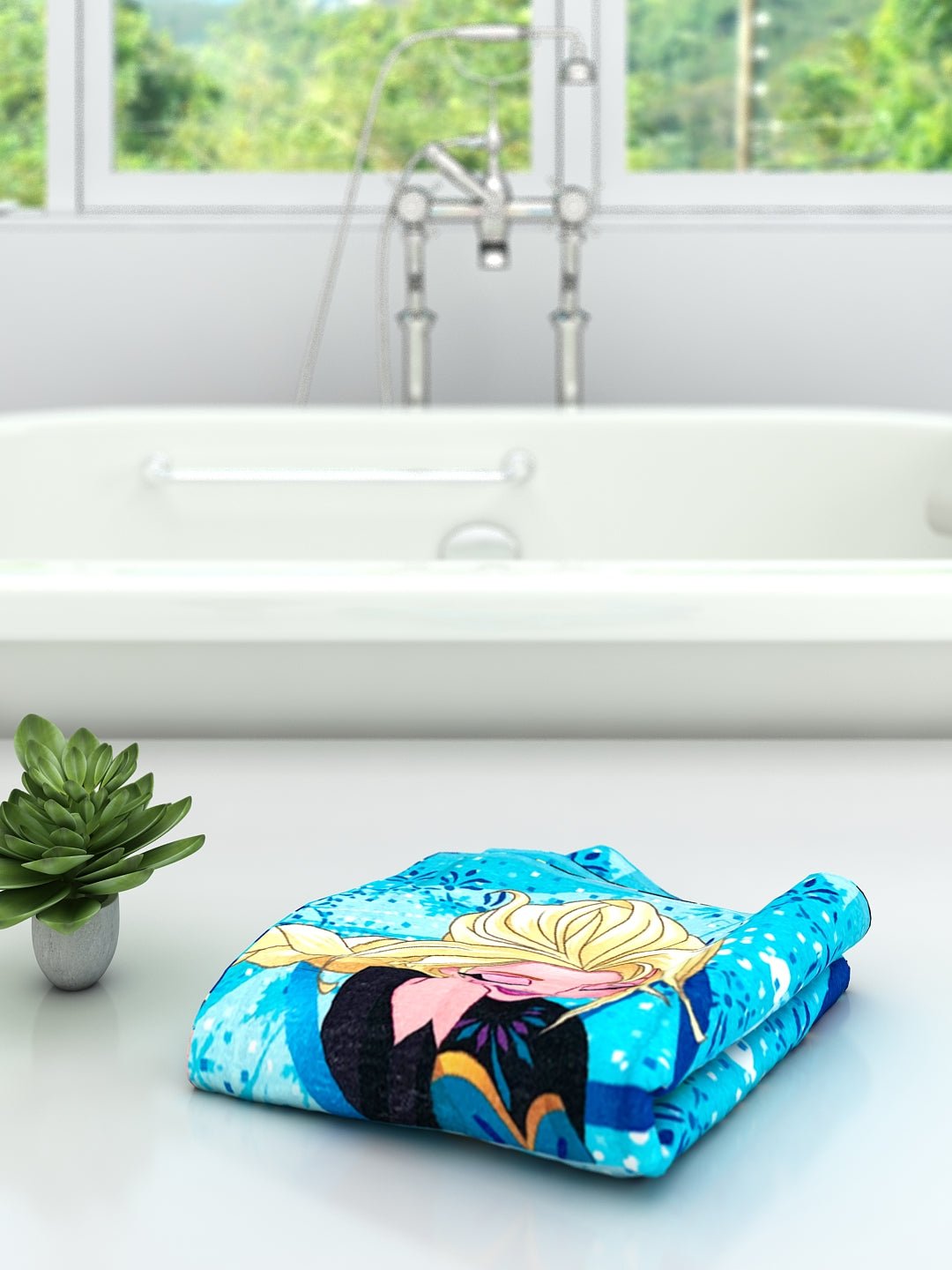 Athom Living Disney Frozen Kids Bath Towel 350 GSM 60x120 cm - Athom Living