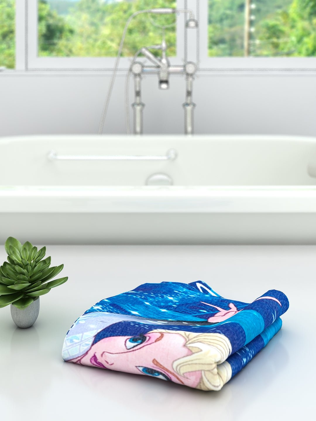 Athom Living Disney Frozen Kids Bath Towel 350 GSM 60x120 cm - Athom Living