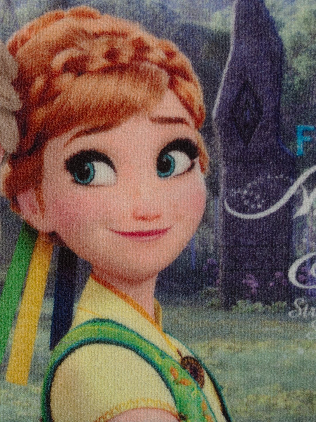 Athom Living Disney Frozen Sprit of Adventure Digital Printed with Frozen Sisters Themed Multi colored Kids Premium Nylon Bathmat, With Latex Backing, Anti - Skid Bathmat, 37 x 57 cm, Pack of 2 - Athom Living