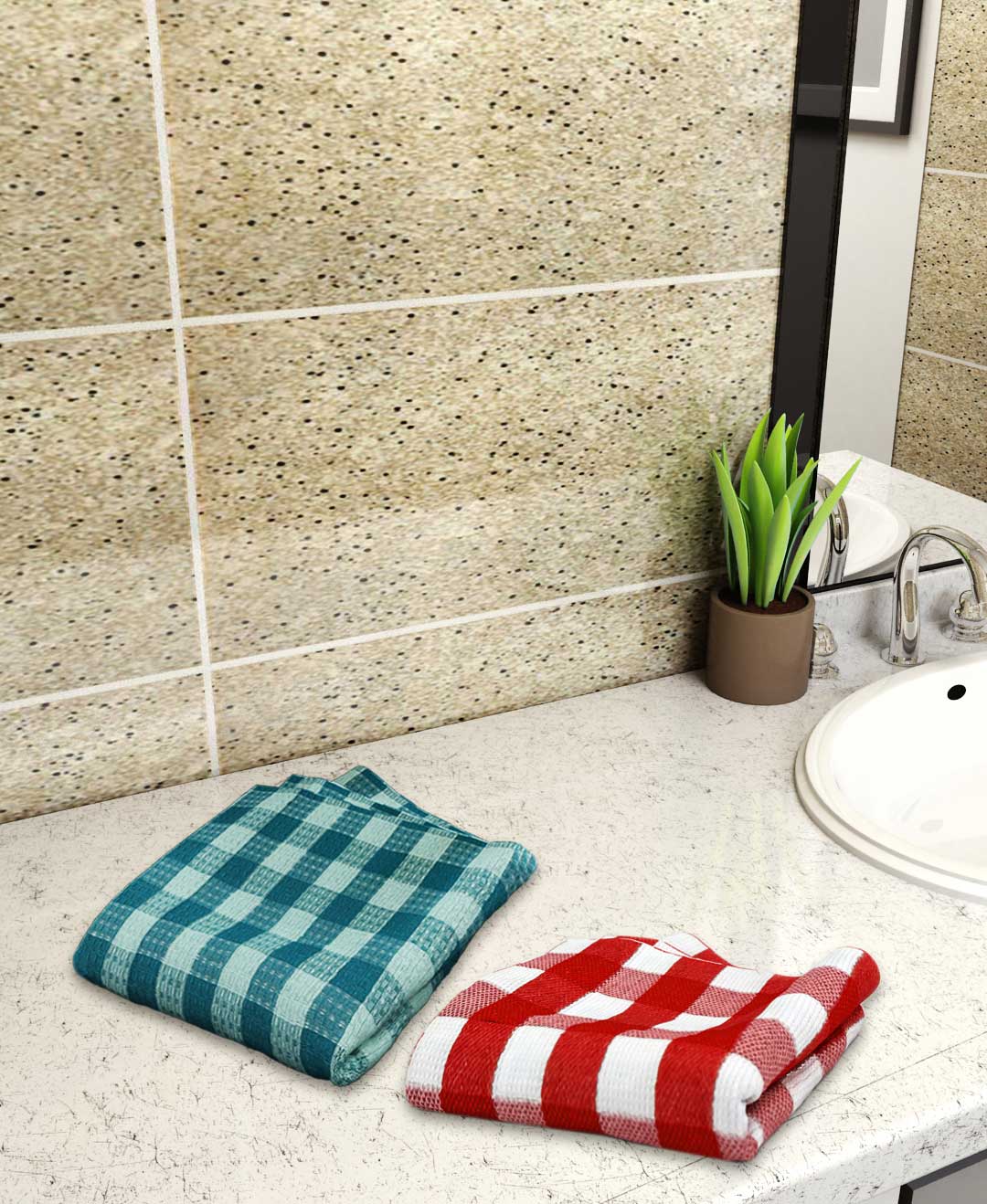 Athom Living Light weight Premium Cotton Bath Towel 75x150 cm Pack of 2 - Athom Living