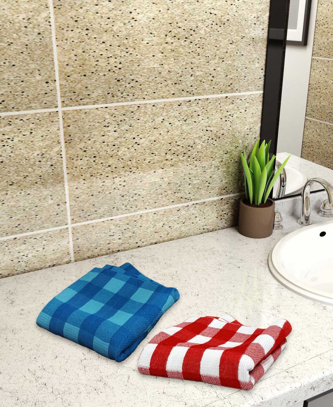 Athom Living Light weight Premium Cotton Bath Towel 75x150 cm Pack of 2 - Athom Living