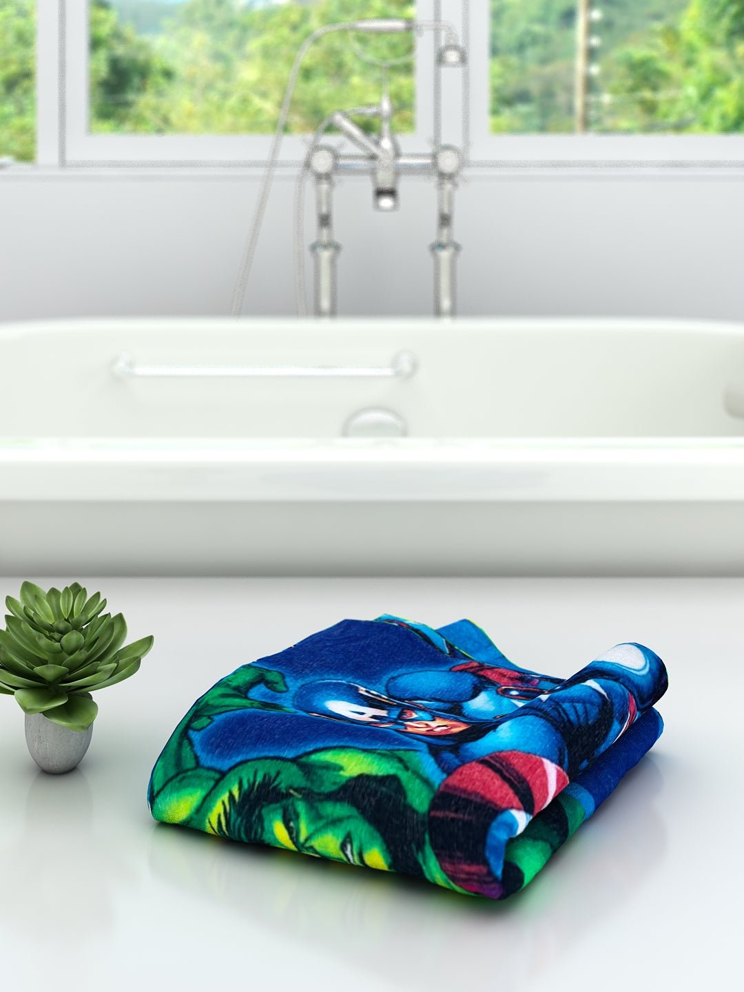 Athom Living Marvel Avengers Kids Bath Towel 350 GSM 60x120 cm - Athom Living