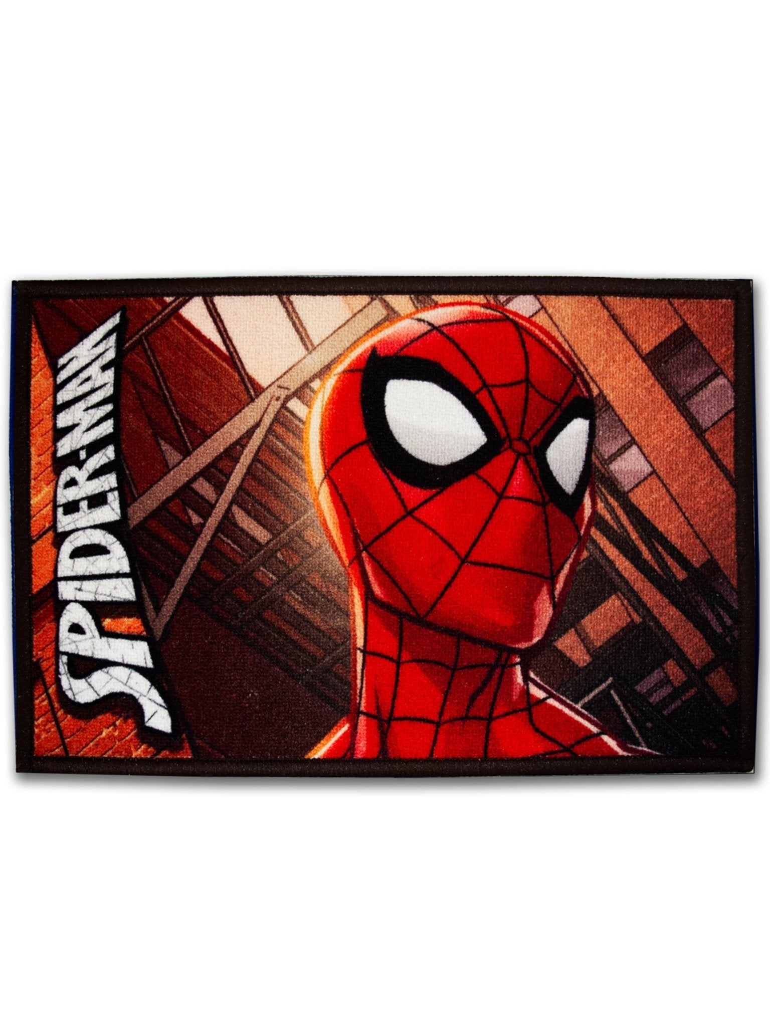 Athom Living Marvel Spiderman Multiple colored Kids Premium Nylon Bathmat, With Latex Backing, Anti - Slip Bathmat, 37 x 57 cm, Pack of 1 - Athom Living