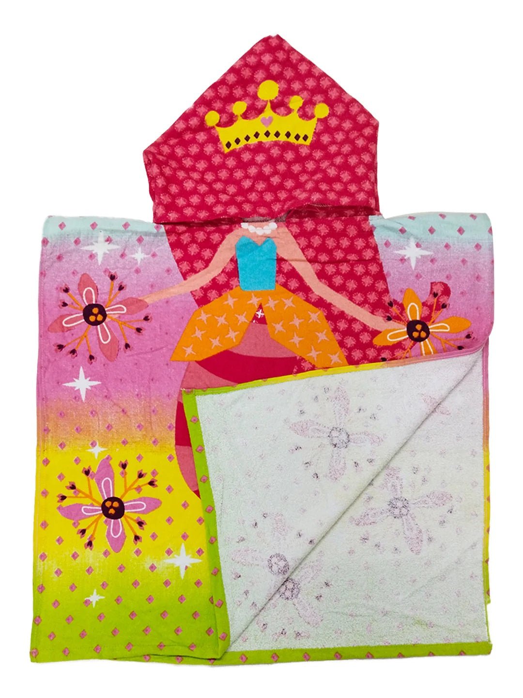 Athom Trendz Mermaid Princess Kids Hooded Bath Towel Poncho 60x120 cm - Athom Living