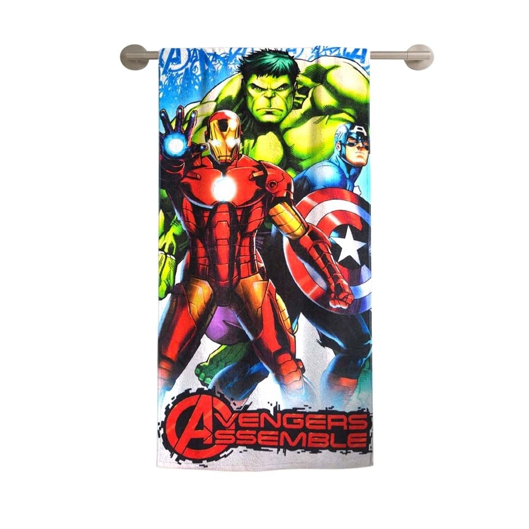 Avengers Assembled Themed Kids Cotton Bath Towel by Athom Living - Athom Living