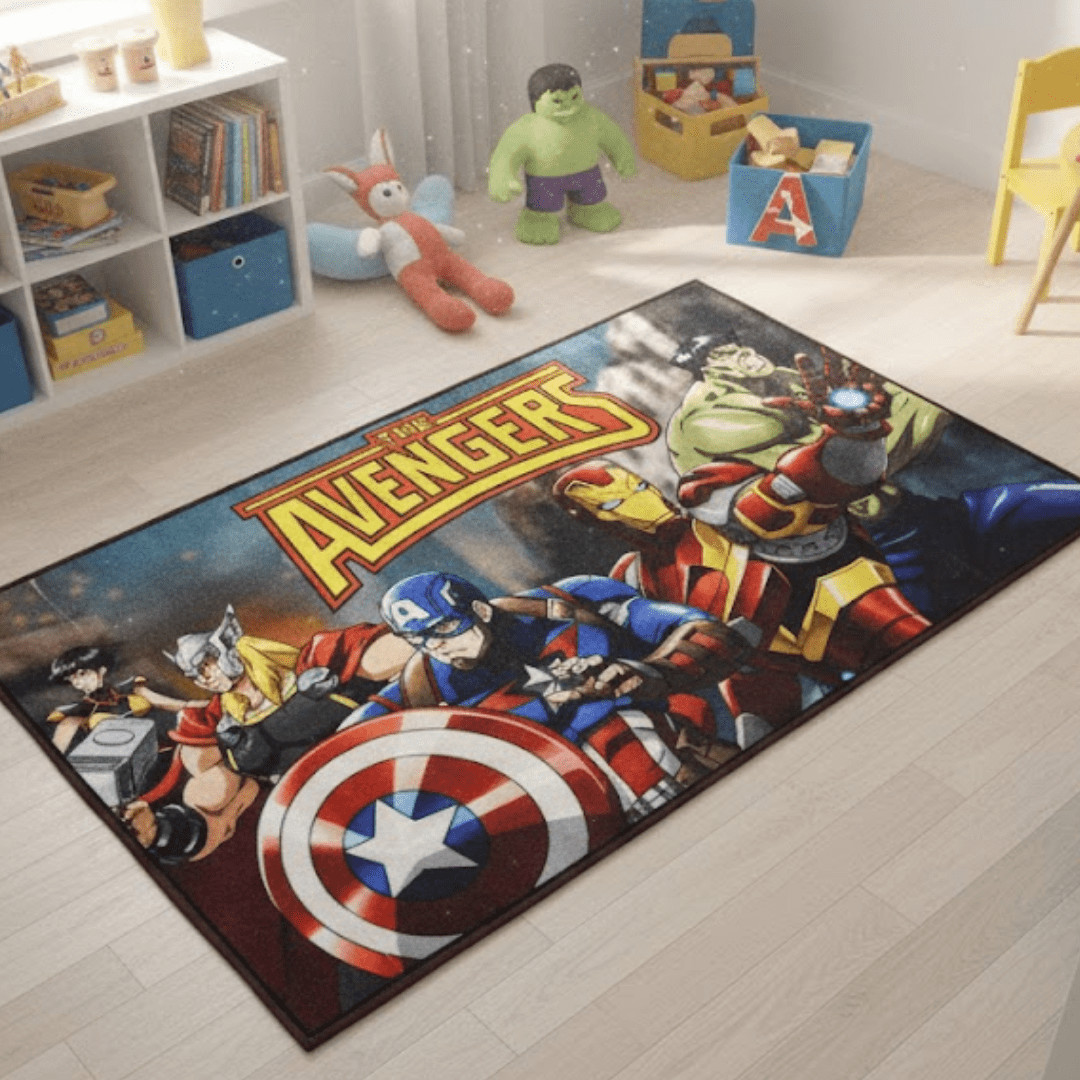 Avengers Themed Kids Carpet(90x150cm) by Athom Living - Athom Living