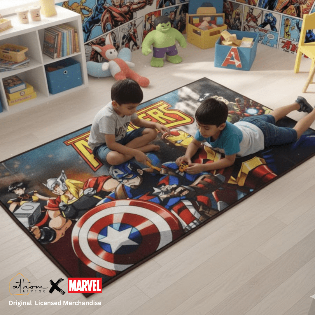 Avengers Themed Kids Carpet(90x150cm) by Athom Living - Athom Living
