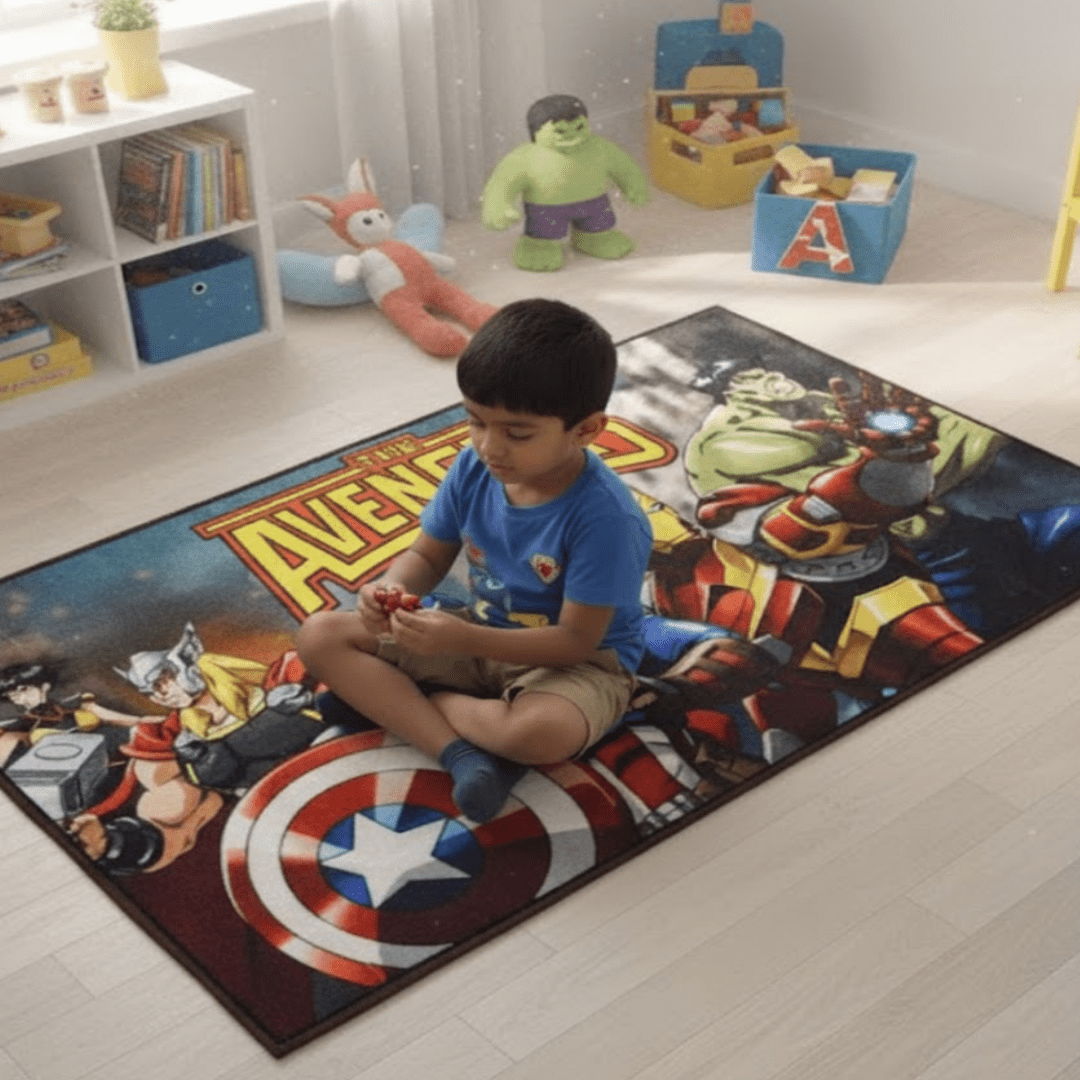 Avengers Themed Kids Carpet(90x150cm) by Athom Living - Athom Living