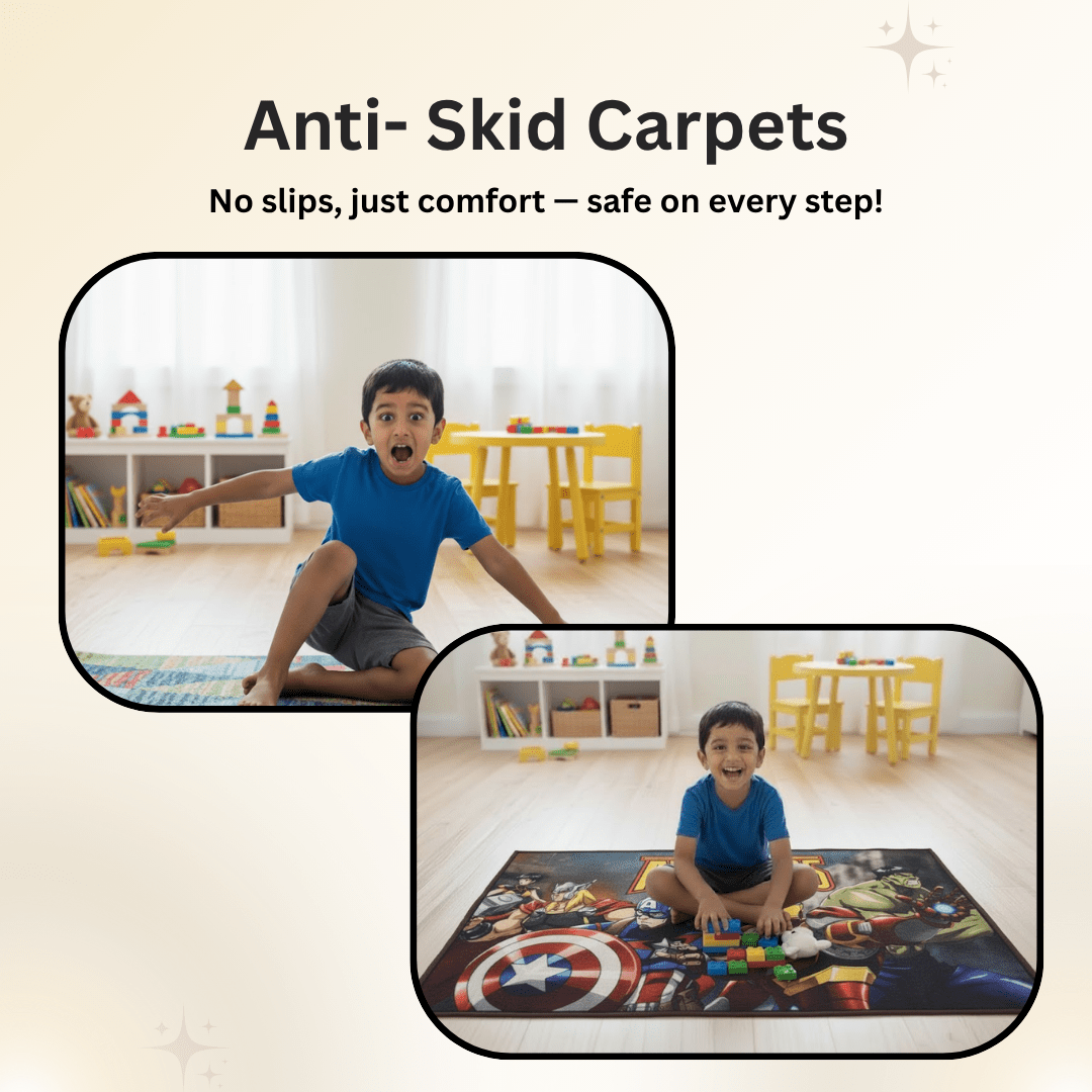 Avengers Themed Kids Carpet(90x150cm) by Athom Living - Athom Living