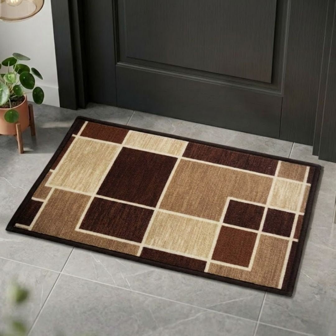Block Printed Premium Anti Slip Printed Door Mat by Athom Living - Athom Living
