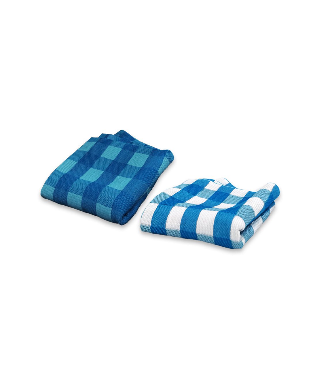 Blue Light Weight Premium Cotton Bath Towel (Pack of 2) by Athom Living - Athom Living