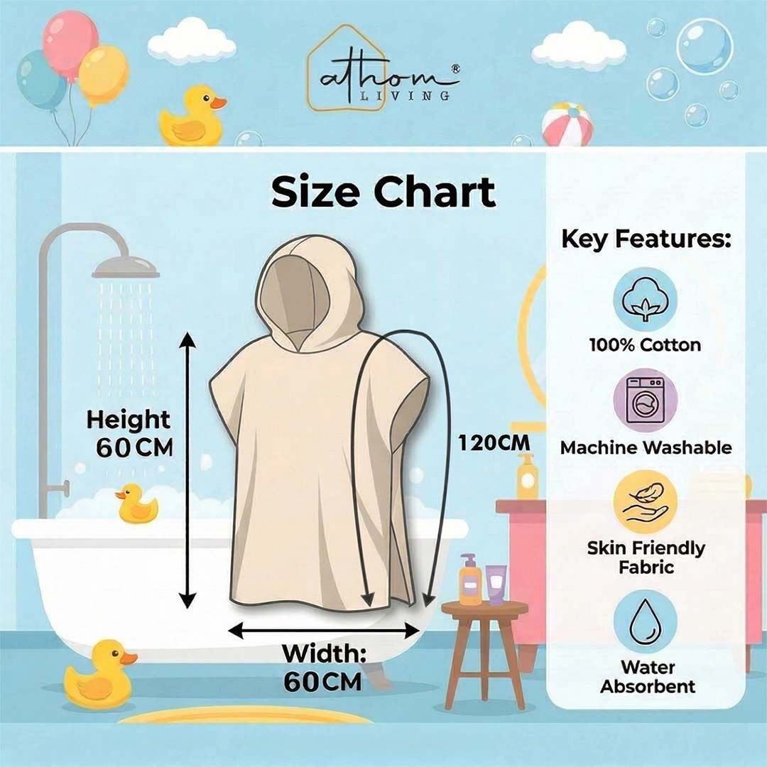 Blue Mickey Mouse Hooded Poncho Towel for Kids by Athom Living - Athom Living