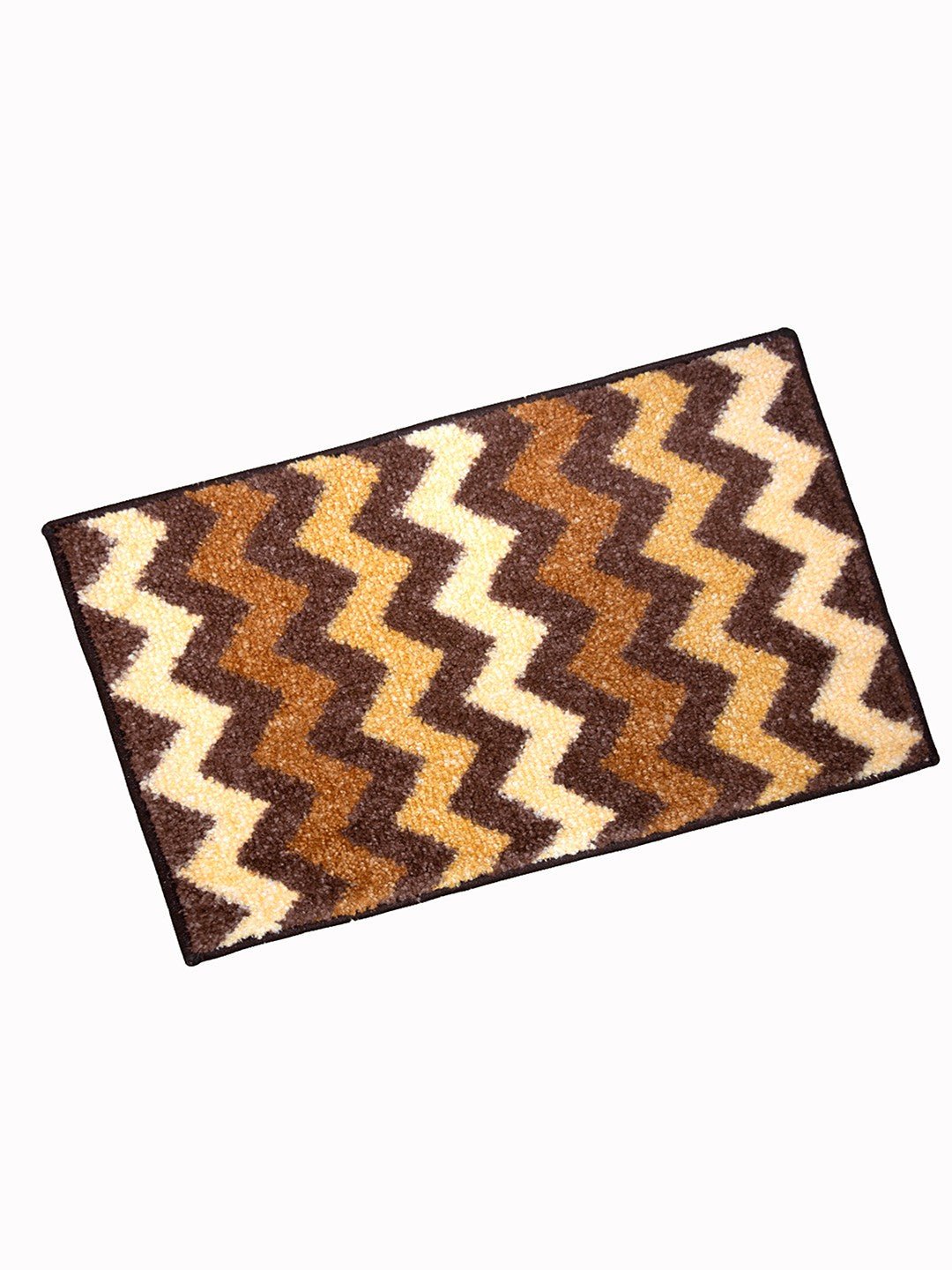 Brown Micro Soft Anti - Slip Designer Bath Mat by Athom Living - Athom Living