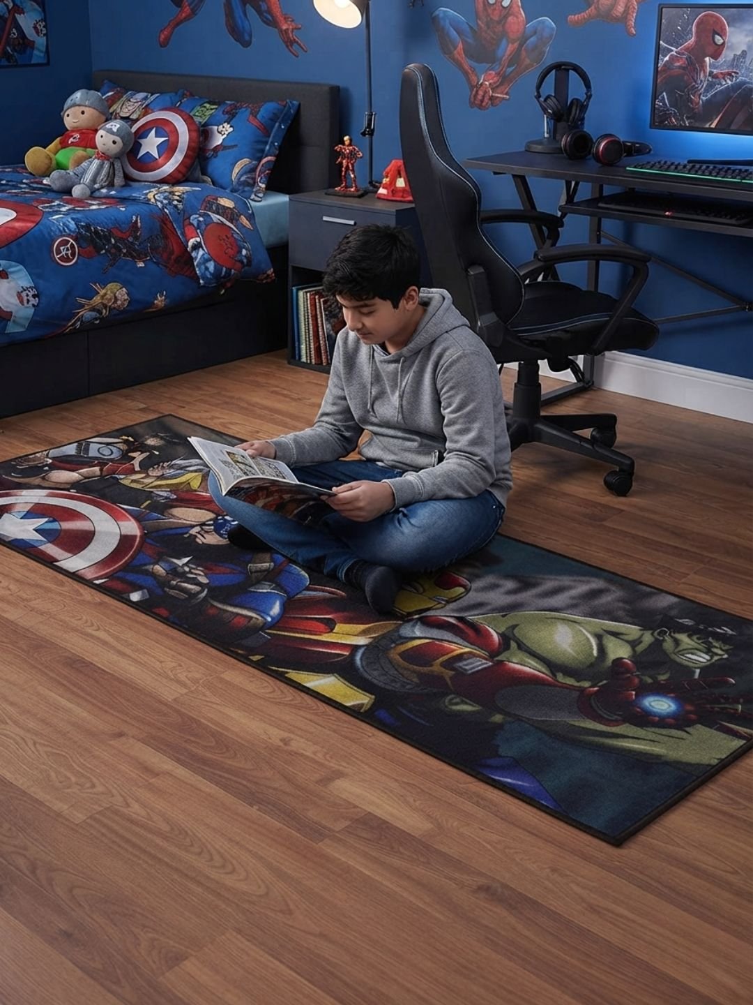 Buy Kids Avengers Runner Carpet and Get Kids Avengers Bathmat Free - Athom Living