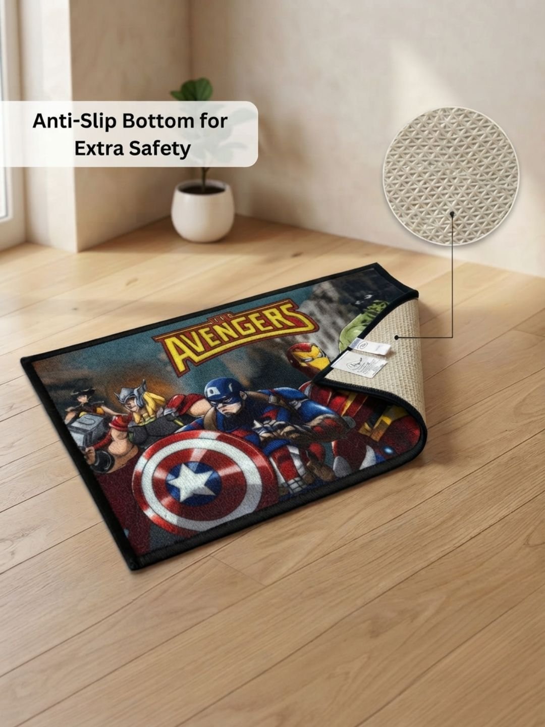 Buy Kids Marvel Avengers Carpet and Get Kids Avengers Bathmat Free - Athom Living