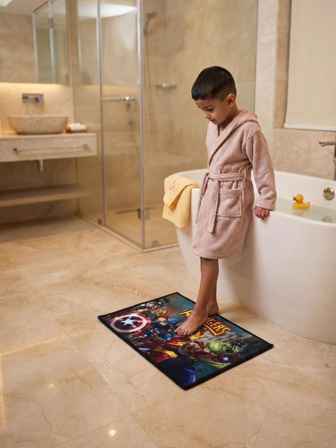 Buy Kids Marvel Avengers Carpet and Get Kids Avengers Bathmat Free - Athom Living
