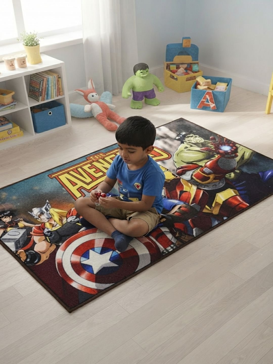 Buy Kids Marvel Avengers Carpet and Get Kids Avengers Bathmat Free - Athom Living