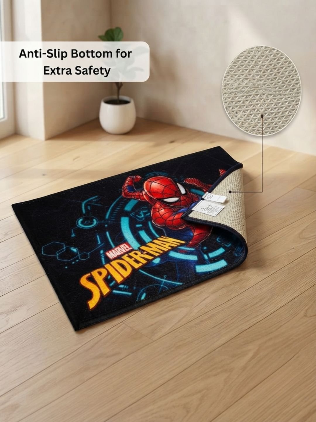 Buy Kids Marvel Carpet and Get Kids Marvel Bathmat Free | Multicolor - Athom Living