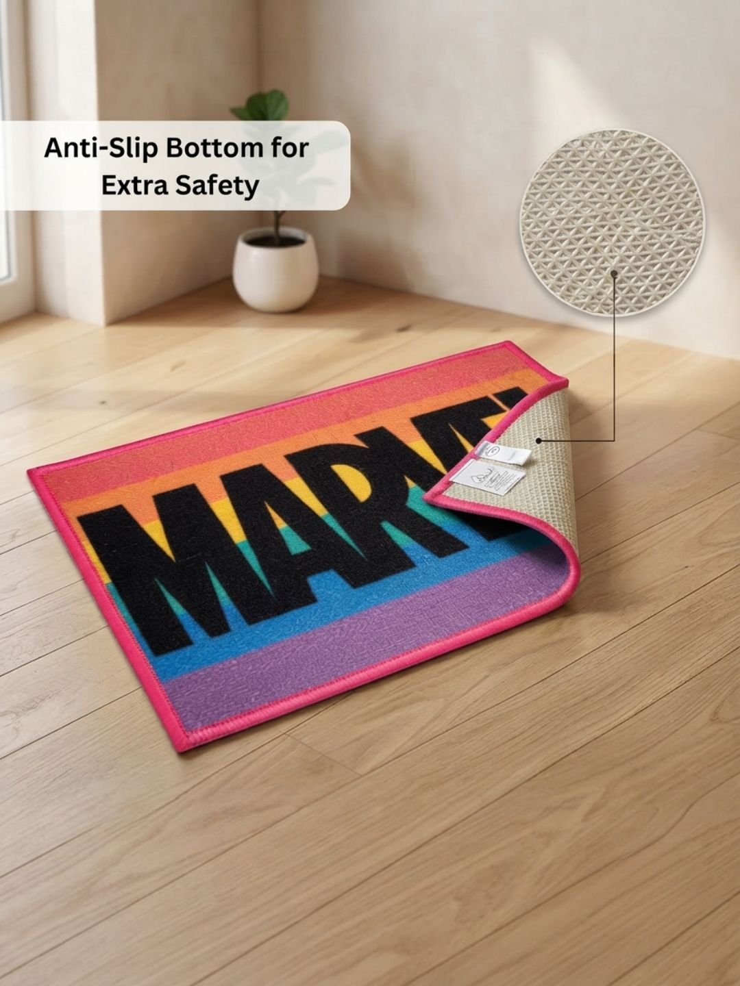 Buy Kids Marvel Carpet and Get Kids Marvrl Bathmat Free | Multicolor - Athom Living