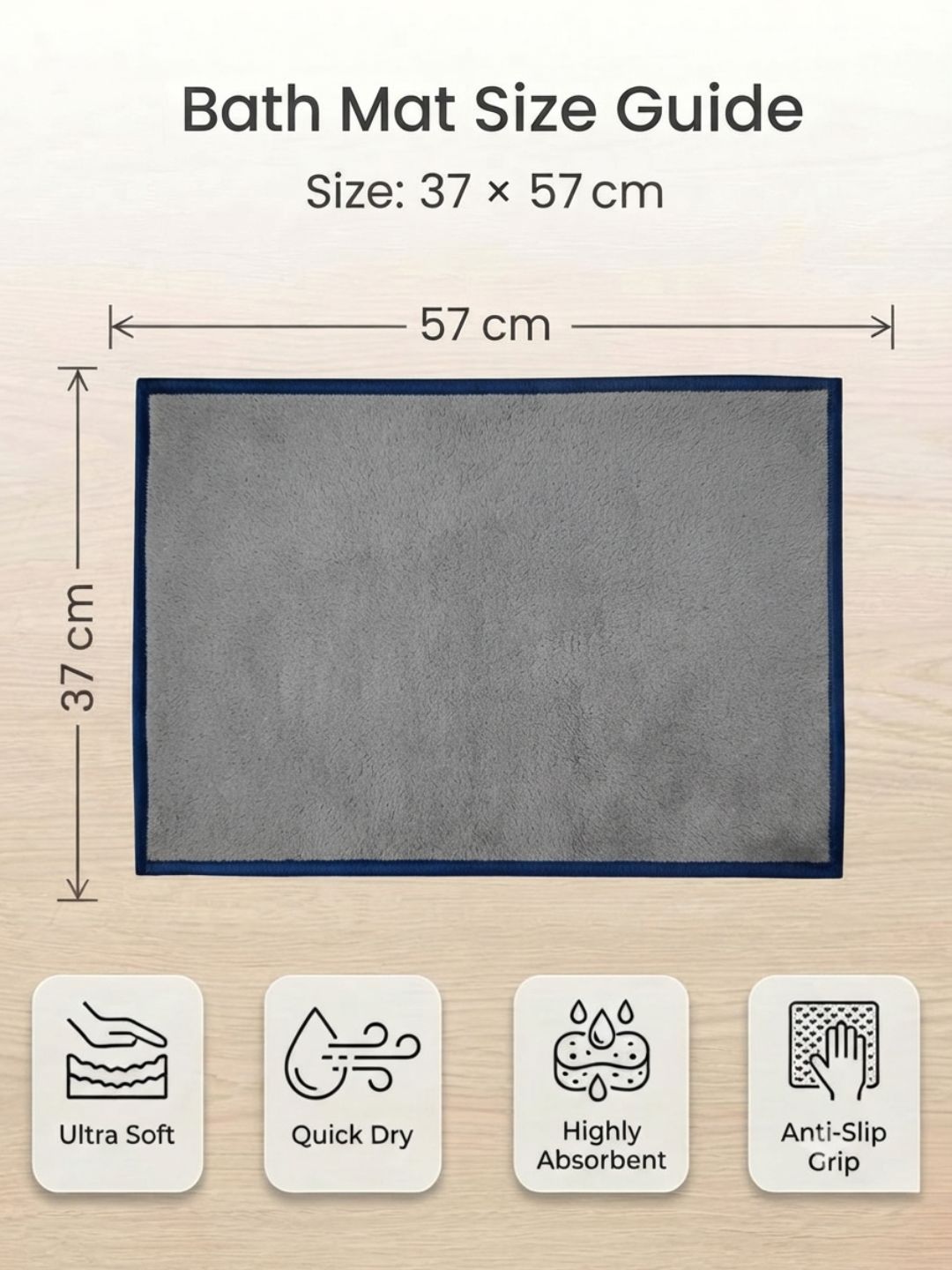 Buy Kids Mickey Theme Runner Carpet and Get Kids Mickey Mouse Bathmat Free| Grey - Athom Living