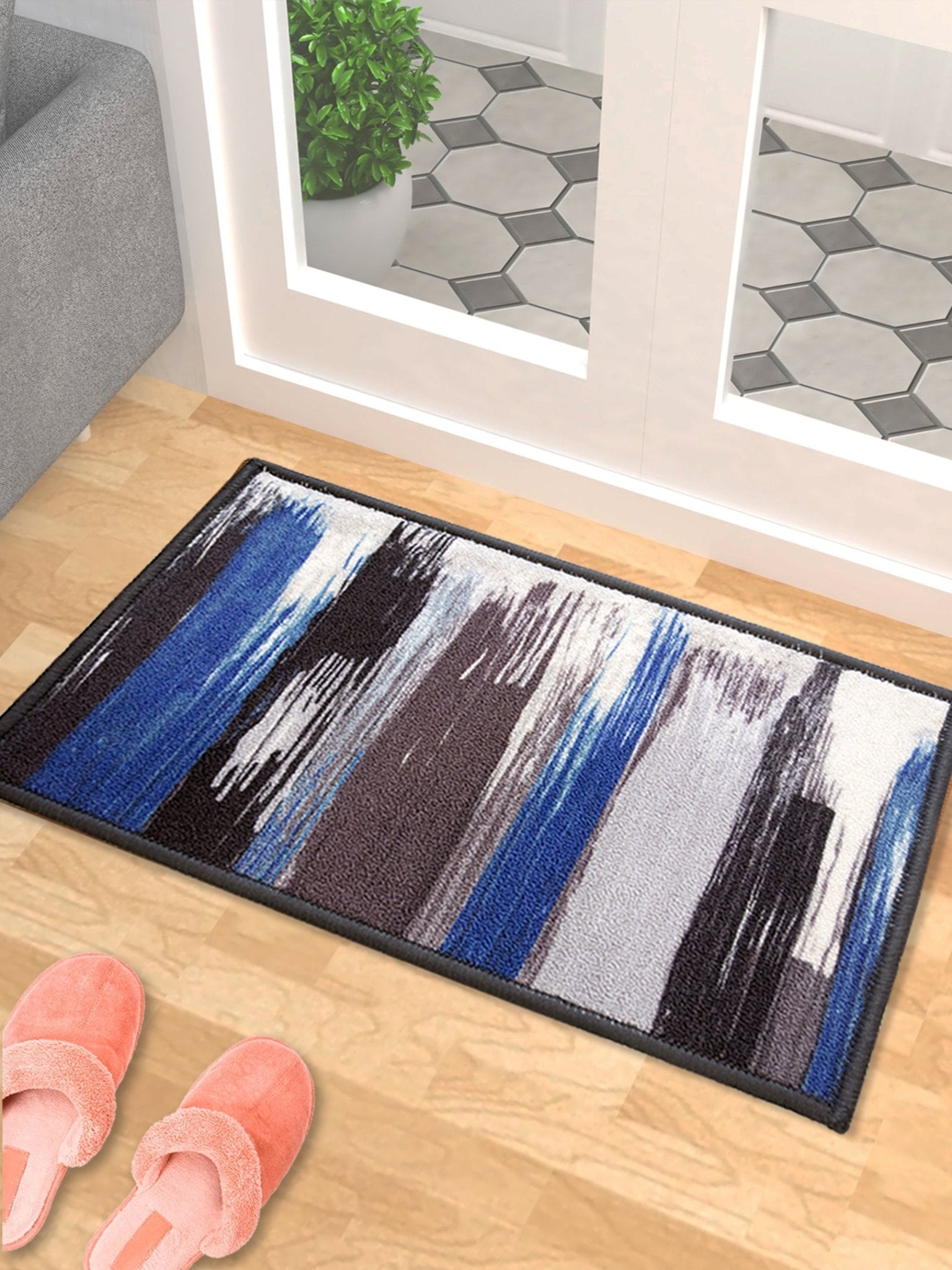 Canvas Blue Premium Anti - Slip Door Mat by Athom Living - Athom Living