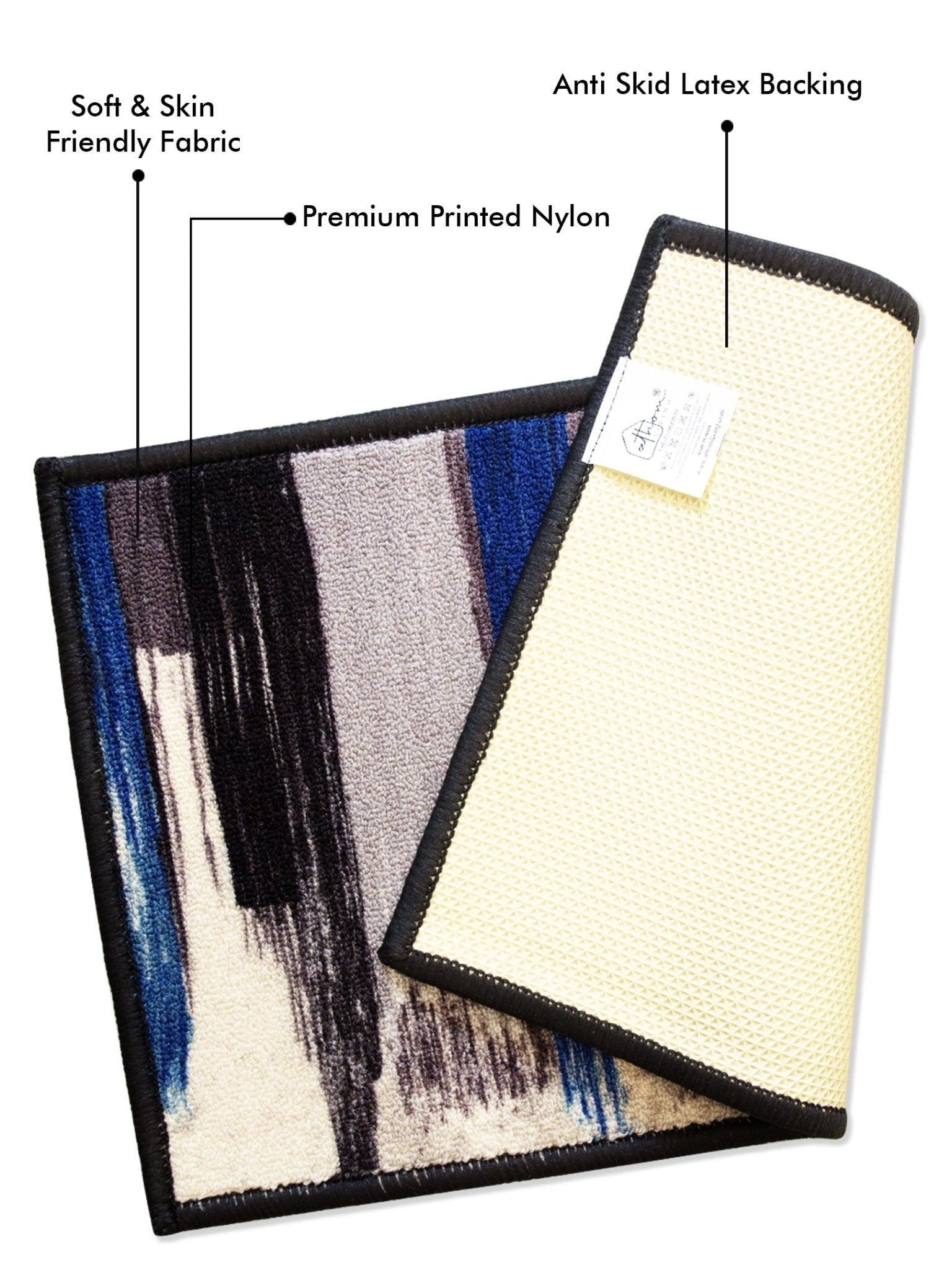 Canvas Blue Premium Anti - Slip Door Mat by Athom Living - Athom Living