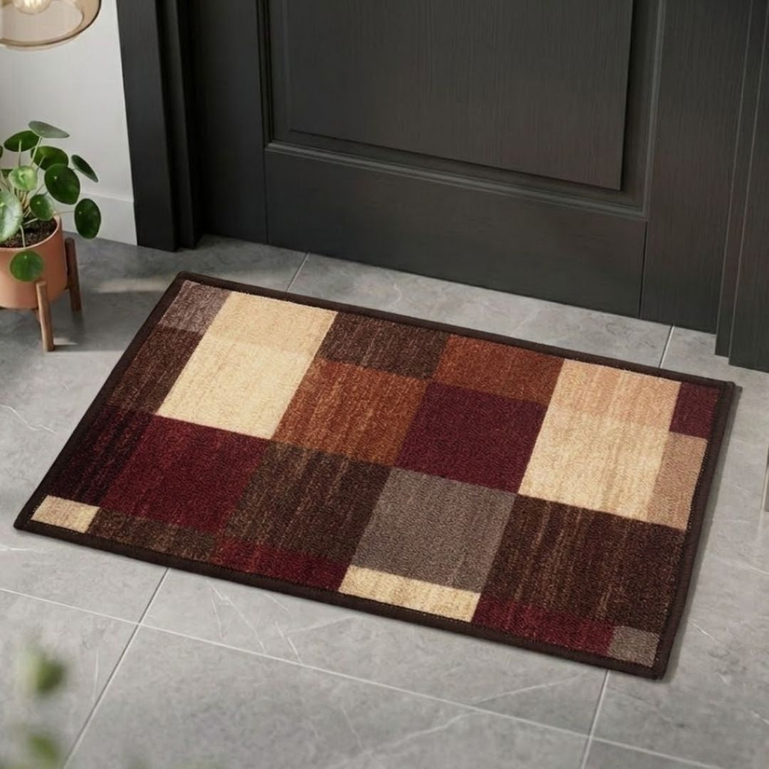 CheckMat Premium Anti - Slip Printed Door Mat by Athom Living - Athom Living