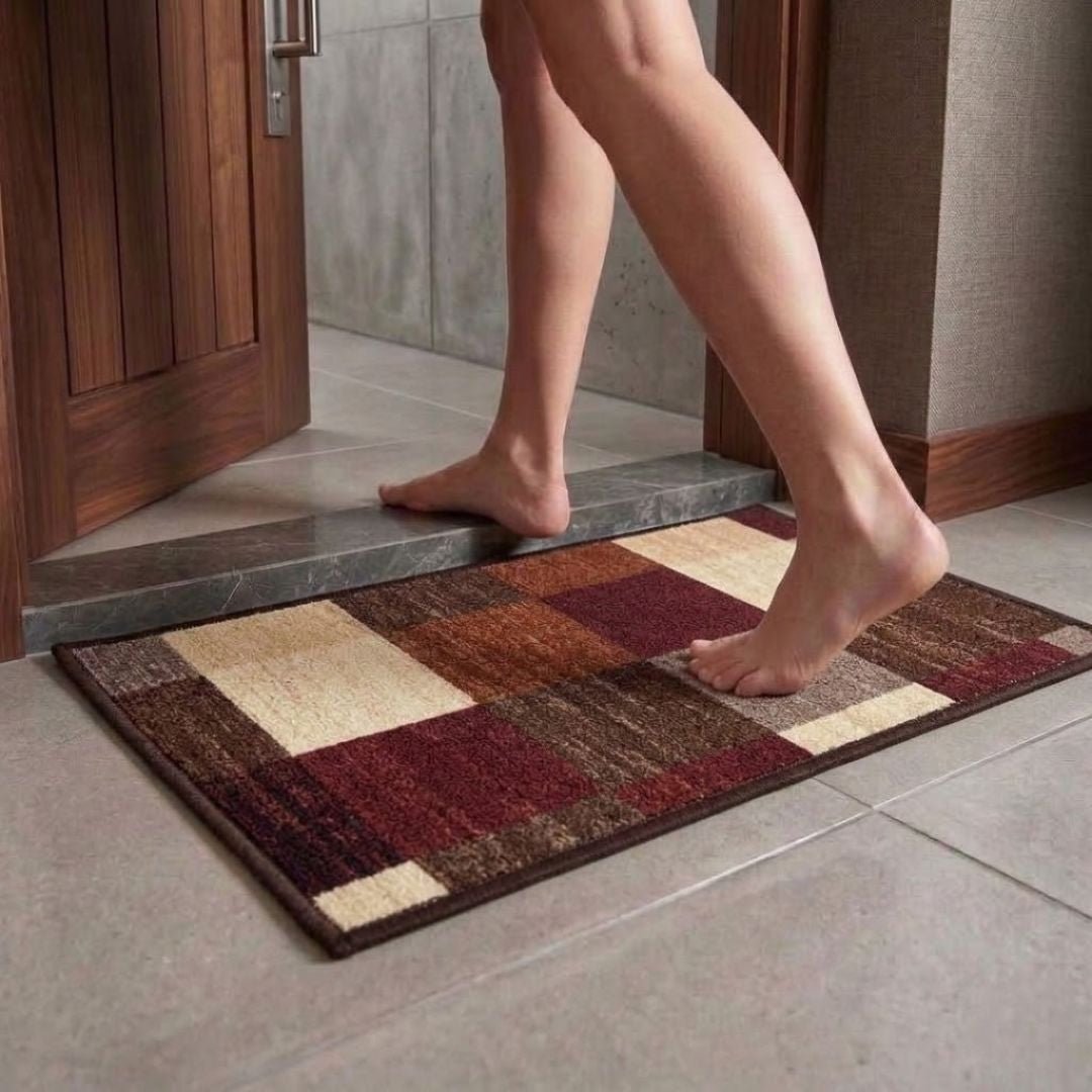 CheckMat Premium Anti - Slip Printed Door Mat by Athom Living - Athom Living