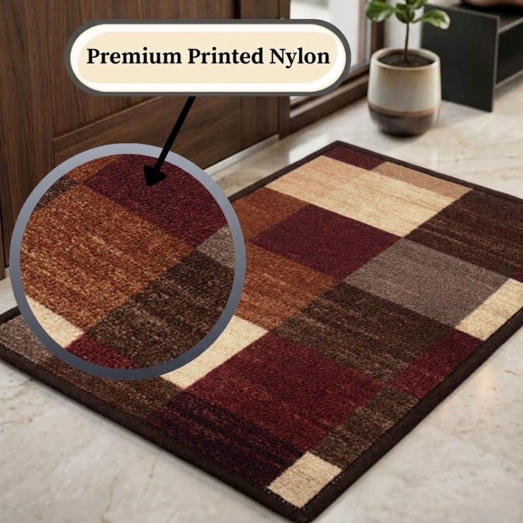 CheckMat Premium Anti - Slip Printed Door Mat by Athom Living - Athom Living