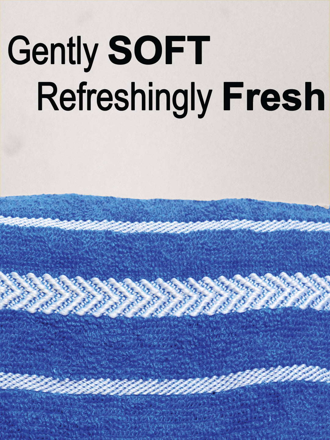 cotton blue arrow bath towel pack