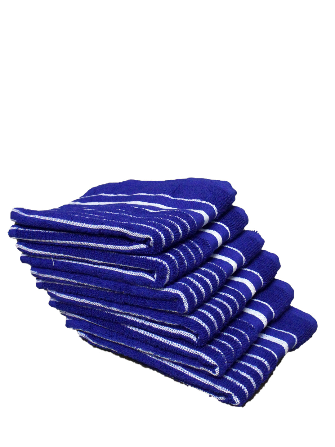 cotton navy blue hand towel set